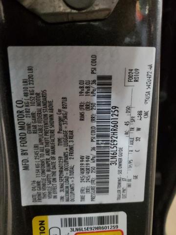 3LN6L5E92HR601259 - 2017 LINCOLN MKZ RESERVE ნაცრისფერი ფოტო 13