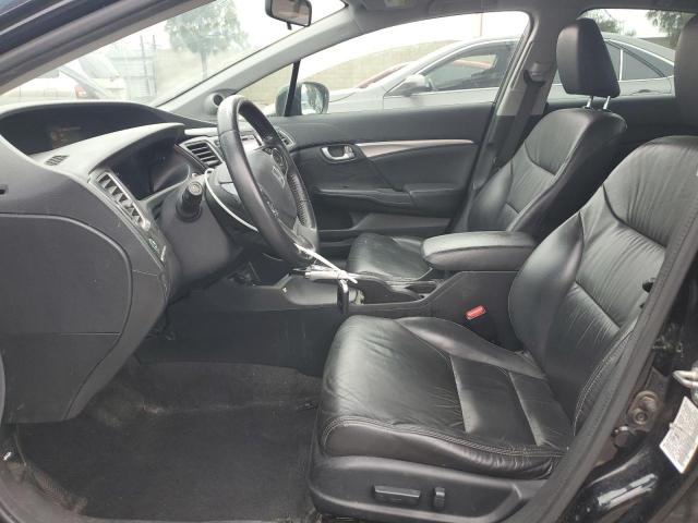19XFB2F9XEE255596 - 2014 HONDA CIVIC EXL Siyah fotoğraf 7
