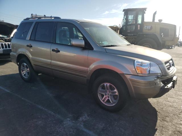 5FNYF18535B053842 - 2005 HONDA PILOT EXL TAN photo 4