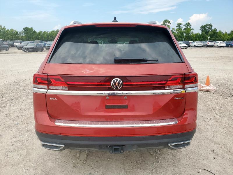 1V2BR2CA3RC533646 - 2024 VOLKSWAGEN ATLAS SEL Czerwony zdjęcie 6