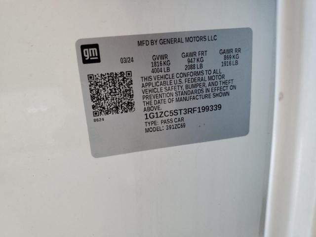 1G1ZC5ST3RF199339 - 2024 CHEVROLET MALIBU LS Ağ foto 12