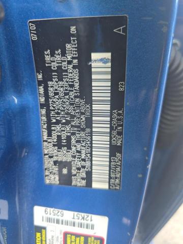 5TBBT541X7S456118 - 2007 TOYOTA TUNDRA DOUBLE CAB SR5 BLUE photo 10