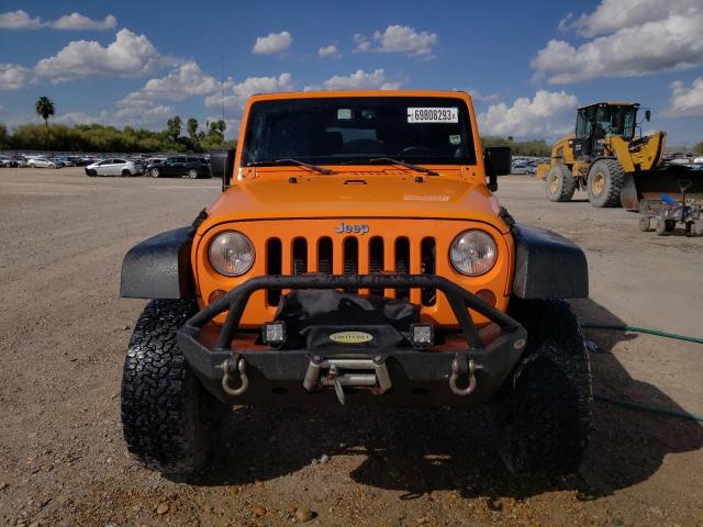 1C4GJWAG3DL509742 - 2013 JEEP WRANGLER SPORT ORANGE photo 5