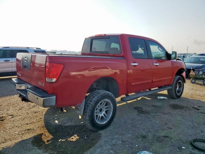 1N6BA07B36N564909 - 2006 NISSAN TITAN XE წითელი ფოტო 3