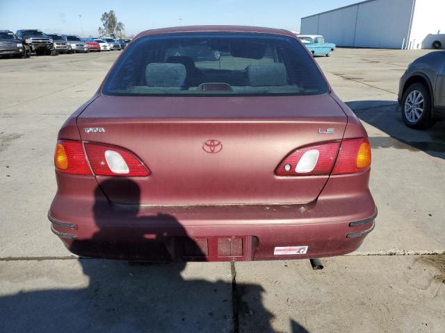 1NXBR18E2WZ001605 - 1998 TOYOTA COROLLA VE BURGUNDY photo 6