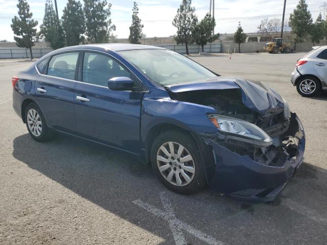 3N1AB7AP3HY230963 - 2017 NISSAN SENTRA S BLUE photo 4