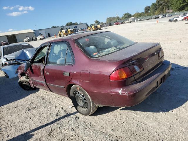 1NXBR12E6WZ008601 - 1998 TOYOTA COROLLA VE BURGUNDY photo 2