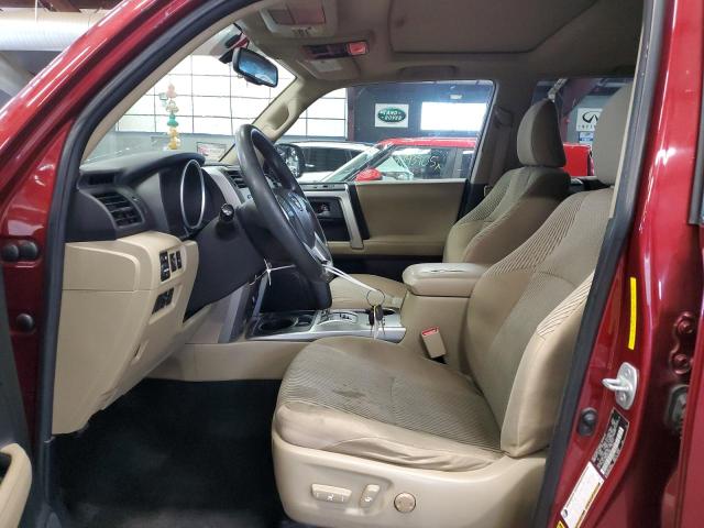 JTEZU5JR5B5014385 - 2011 TOYOTA 4RUNNER SR5 RED photo 7