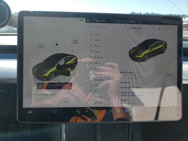 5YJ3E1EB1NF263055 - 2022 TESLA MODEL 3 Սպիտակ լուսանկար 9