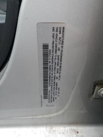 3VWDZ7AJ9BM361201 - 2011 VOLKSWAGEN JETTA SE SILVER photo 12