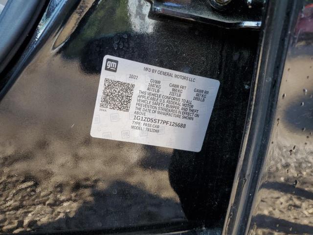 1G1ZD5ST7PF125688 - 2023 CHEVROLET MALIBU LT BLACK photo 12