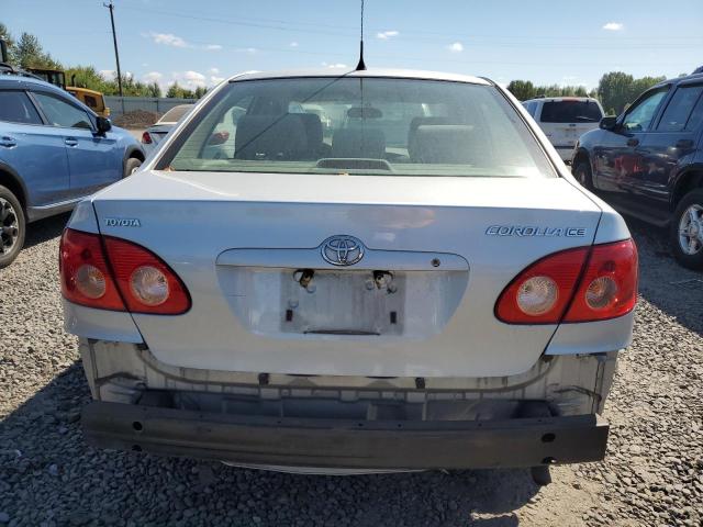 JTDBR32E760057653 - 2006 TOYOTA COROLLA CE ვერცხლისფერი ფოტო 6