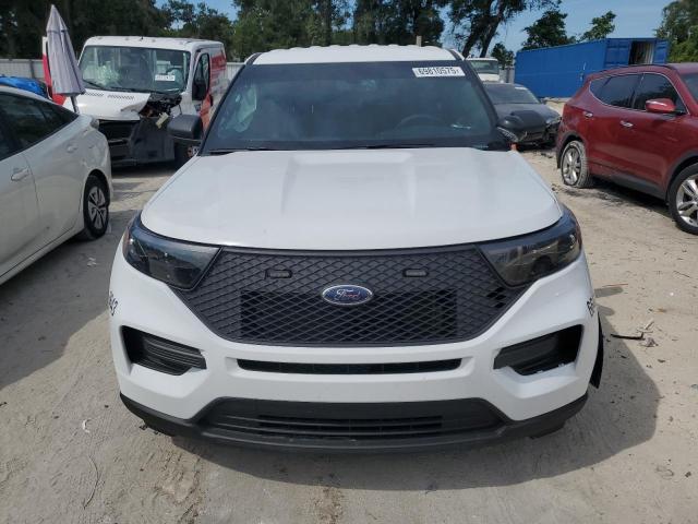 1FM5K8AB5PGB12885 - 2023 FORD EXPLORER POLICE INTERCEPTOR Ақ фото 5