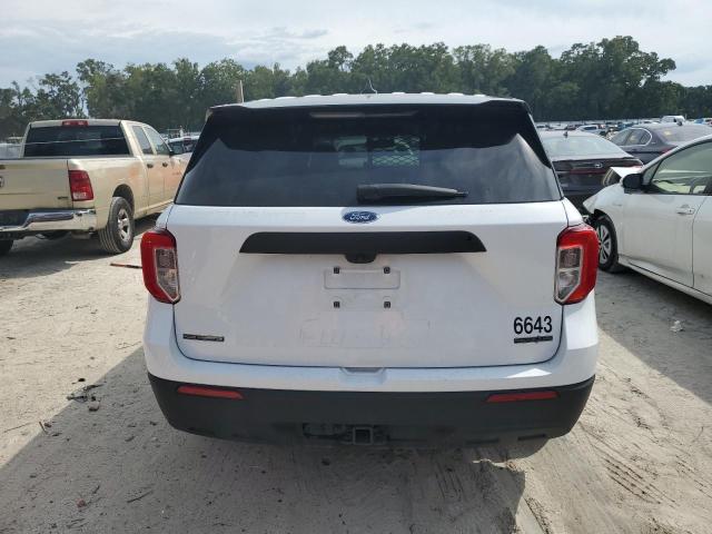 1FM5K8AB5PGB12885 - 2023 FORD EXPLORER POLICE INTERCEPTOR Ақ фото 6
