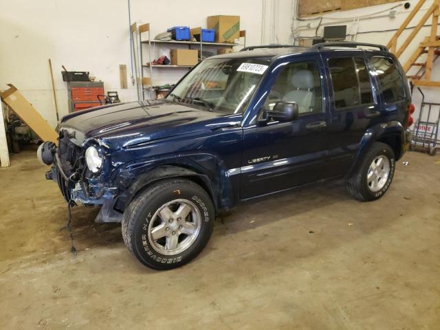 1J4GL58K83W702281 - 2003 JEEP LIBERTY LIMITED BLUE photo 1