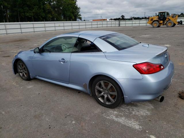 JNKCV66E59M722993 - 2009 INFINITI G37 BASE BLUE photo 2