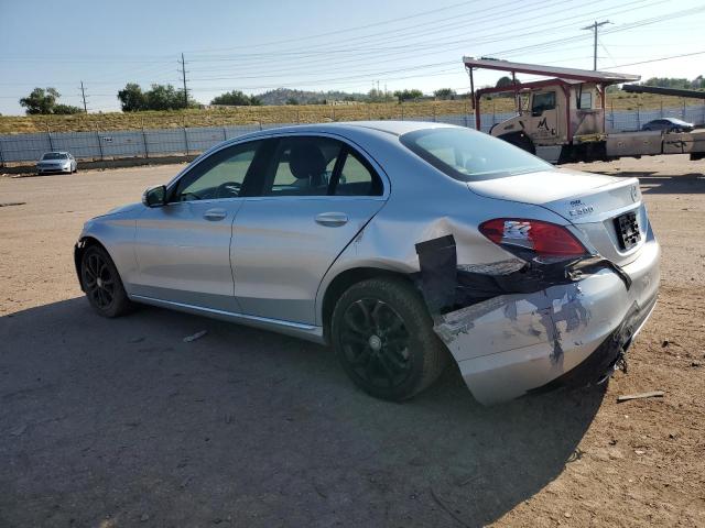55SWF4KB7FU082445 - 2015 MERCEDES-BENZ C 300 4MATIC SILVER photo 2