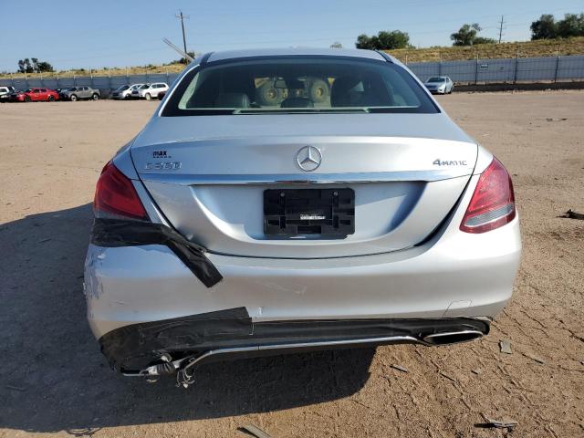 55SWF4KB7FU082445 - 2015 MERCEDES-BENZ C 300 4MATIC SILVER photo 6