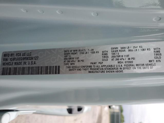 1C4PJXEG9RW334127 - 2024 JEEP WRANGLER SAHARA BLUE photo 13