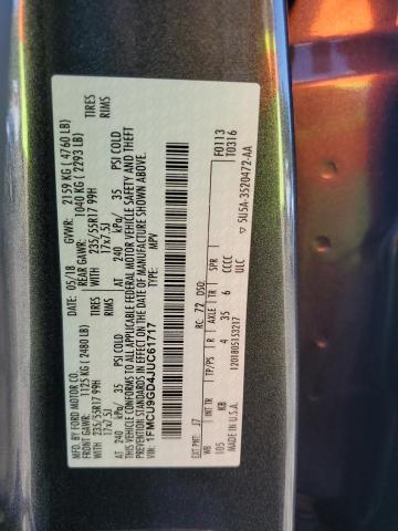 1FMCU9GD4JUC61717 - 2018 FORD ESCAPE SE ნაცრისფერი ფოტო 14