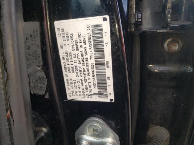 1HGCP36839A029220 - 2009 HONDA ACCORD EXL BLACK photo 12