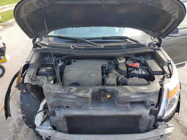 1FM5K8D8XFGB11018 - 2015 FORD EXPLORER XLT GRAY photo 12