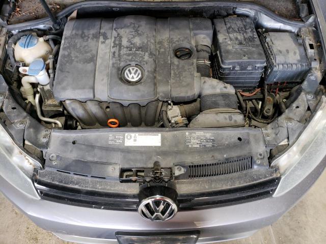 WVWDA7AJ2AW087350 - 2010 VOLKSWAGEN GOLF GRAY photo 11