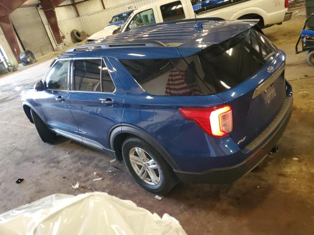 1FMSK8DH7LGC45063 - 2020 FORD EXPLORER XLT BLUE photo 2