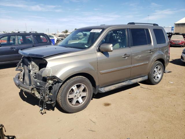 5FNYF4H92BB104375 - 2011 HONDA PILOT TOURING GOLD photo 1