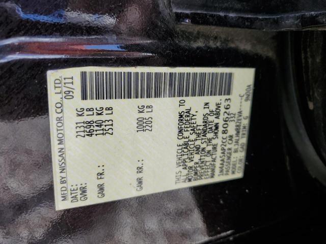 1N4AA5AP2CC806263 - 2012 NISSAN MAXIMA S PURPLE photo 13