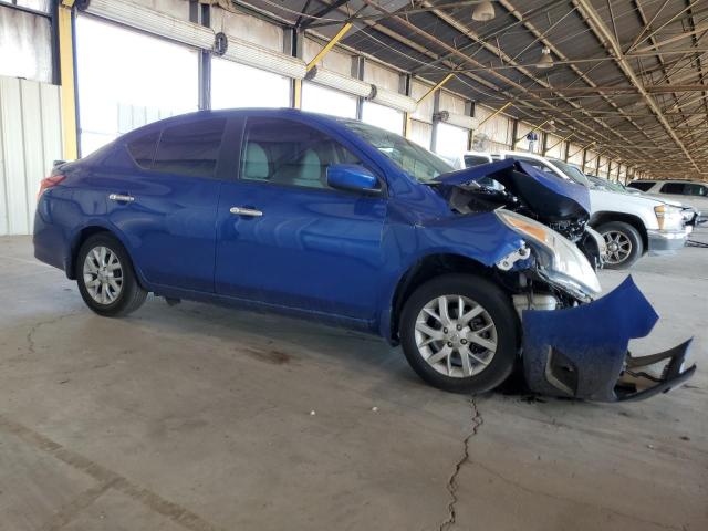 3N1CN7AP9FL919318 - 2015 NISSAN VERSA S BLUE photo 4