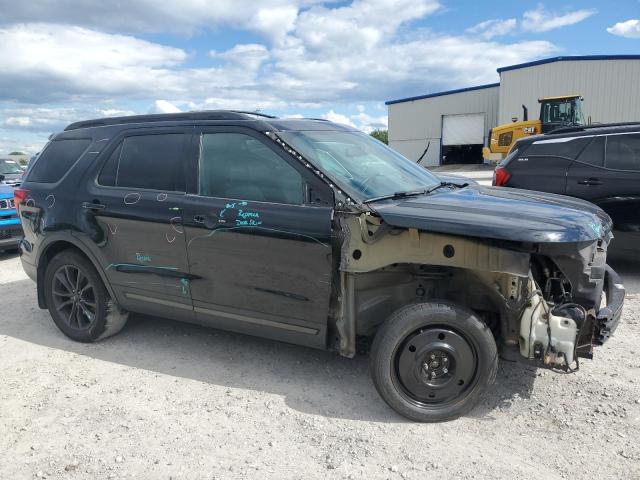 1FM5K8D84HGC79188 - 2017 FORD EXPLORER XLT BLACK photo 4