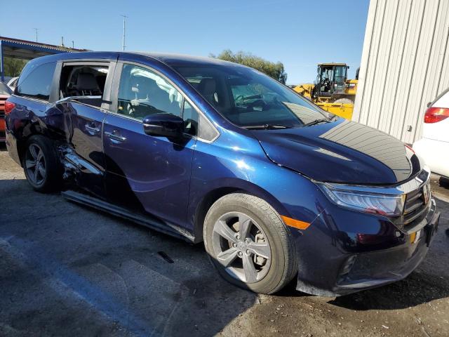 5FNRL6H5XNB015406 - 2022 HONDA ODYSSEY EX BLUE photo 4