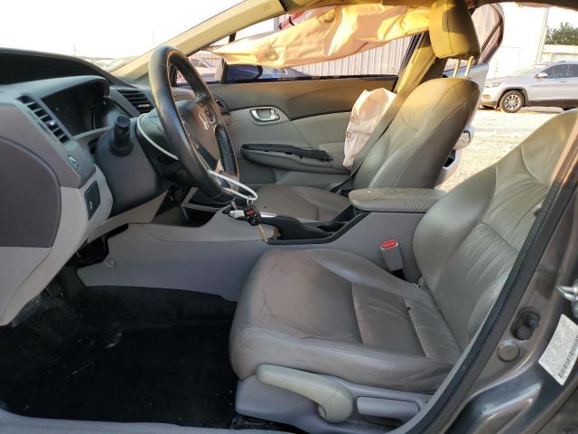 2HGFB2F94CH592025 - 2012 HONDA CIVIC EXL GRAY photo 7