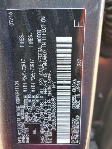 JTEBU5JR4G5368987 - 2016 TOYOTA 4RUNNER SR5/SR5 PREMIUM 石墨色 照片 13