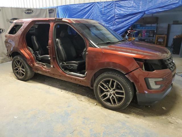 1FM5K8GT9GGC54706 - 2016 FORD EXPLORER SPORT BURGUNDY photo 4