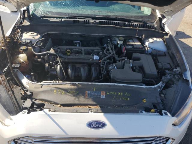 1FA6P0H74E5398045 - 2014 FORD FUSION SE WHITE photo 11