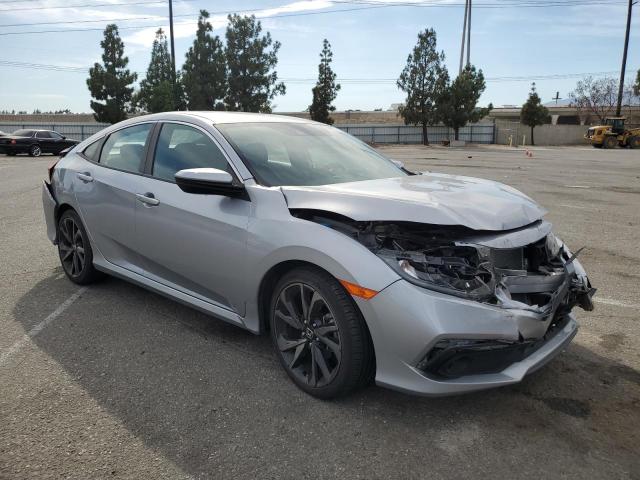 2HGFC2F89KH522202 - 2019 HONDA CIVIC SPORT Сріблястий фото 4