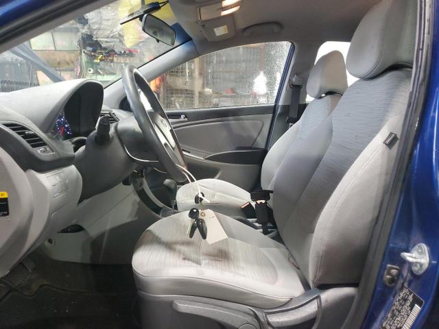 KMHCT4AE1GU971982 - 2016 HYUNDAI ACCENT SE BLUE photo 7