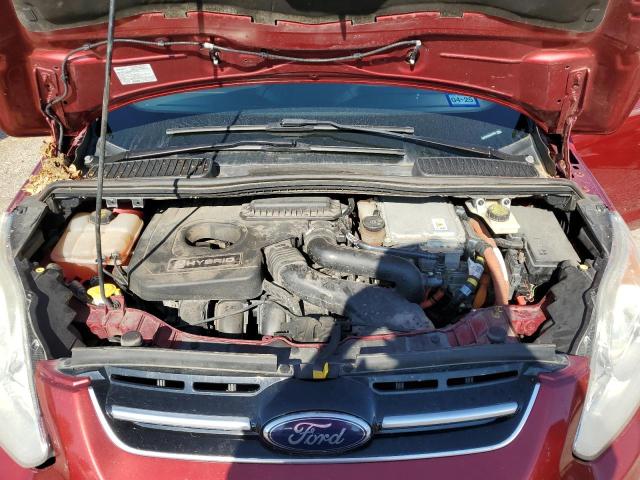 1FADP5AU6GL105703 - 2016 FORD C-MAX SE RED photo 12