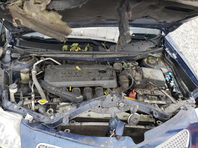 5Y2SM63805Z418403 - 2005 PONTIAC VIBE BLUE photo 12