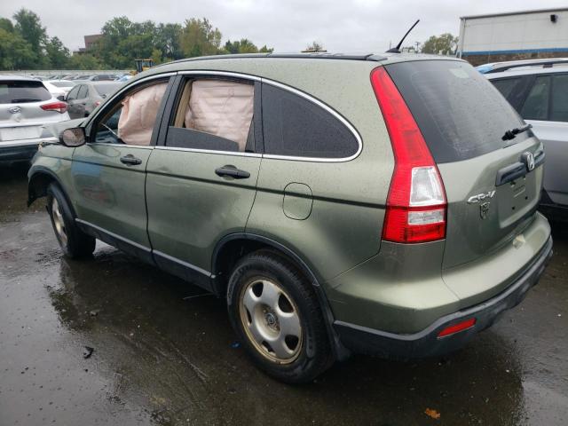 JHLRE48377C086630 - 2007 HONDA CR-V LX GREEN photo 2