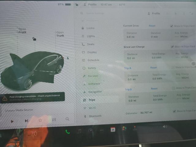 5YJ3E1EA6JF004949 - 2018 TESLA MODEL 3 Azul foto 9