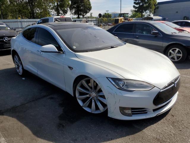 5YJSA1DP1DFP06873 - 2013 TESLA MODEL S Beyaz fotoğraf 4