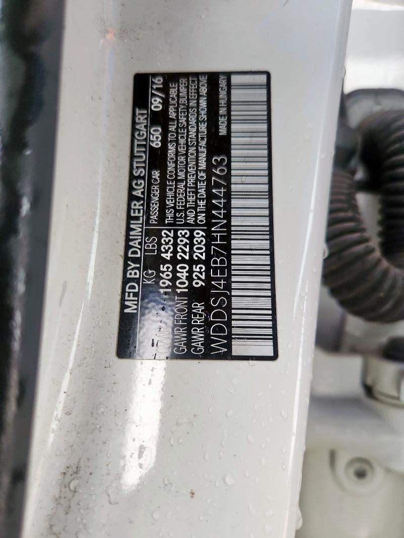 WDDSJ4EB7HN444763 - 2017 MERCEDES-BENZ CLA 250 თეთრი ფოტო 12