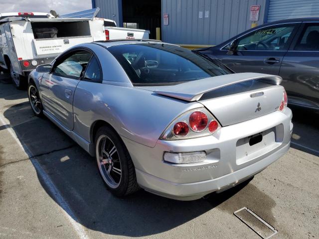 4A3AC54L5YE072207 - 2000 MITSUBISHI ECLIPSE GT SILVER photo 2