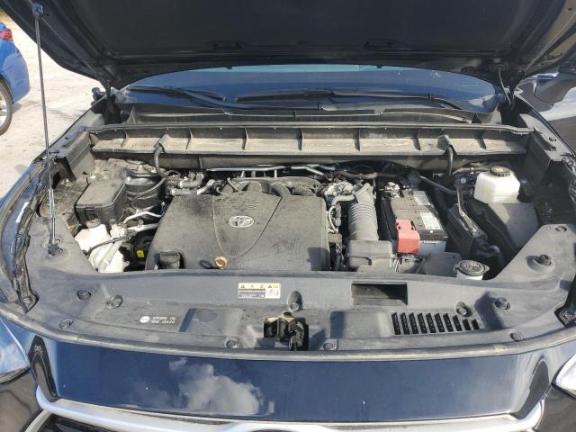 5TDHZRBH7MS102205 - 2021 TOYOTA HIGHLANDER XLE BLACK photo 12