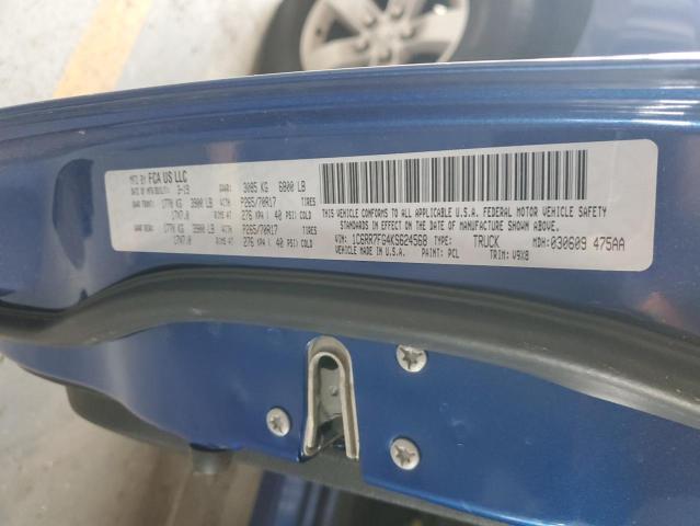 1C6RR7FG4KS624568 - 2019 RAM 1500 CLASS TRADESMAN Mavi foto 12