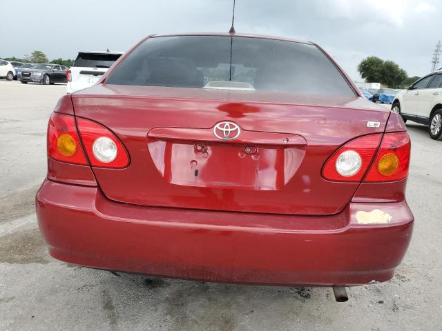 2T1BR38E03C110654 - 2003 TOYOTA COROLLA CE BURGUNDY photo 6