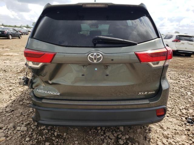 5TDJZRFH0HS403173 - 2017 TOYOTA HIGHLANDER SE GREEN photo 6